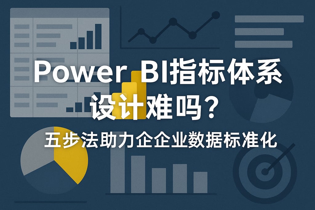 Power BI指标体系设计难吗？五步法助力企业数据标准化